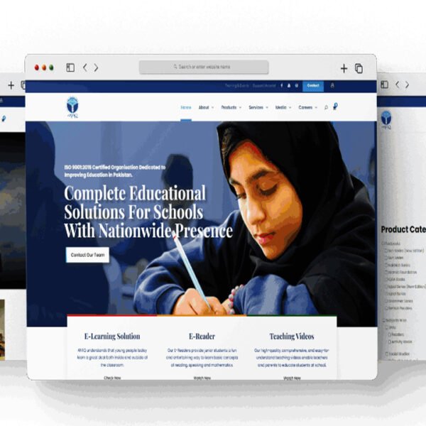 Educational Website Development in Pakistan – HAK MRS Solution